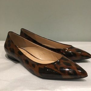 Marc Fisher Animal-print Patent Flats in Sz7 (EUC)